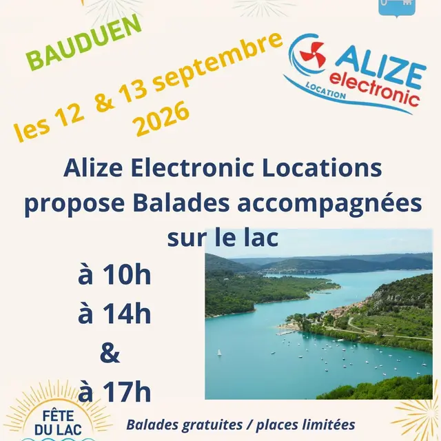 Balade accompagnée sur le lac_Bauduen