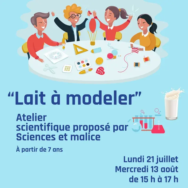 Atelier scientifique - lait à modeler_Villard-de-Lans