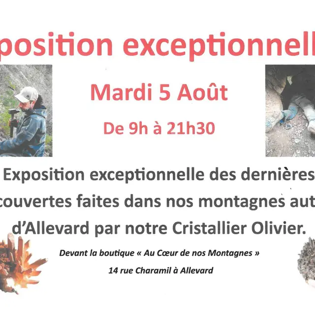 Exposition du cristallier Olivier_Allevard