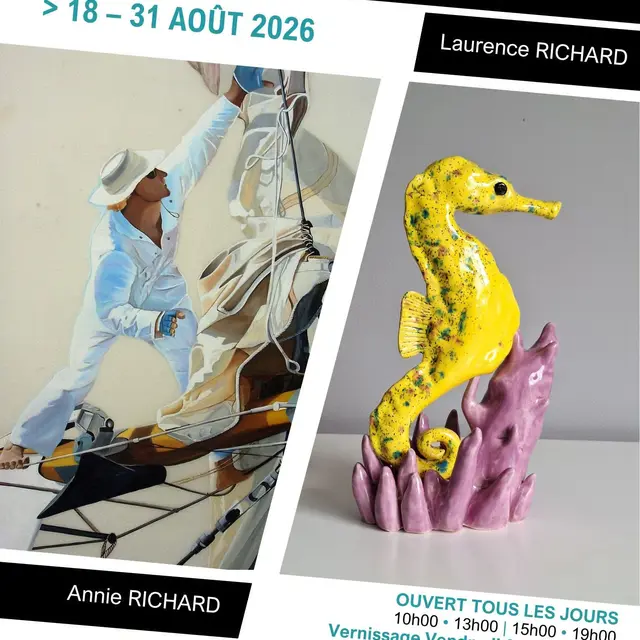 Exposition - Annie Richard et Laurence Richard à La Petite École_Sainte-Marie-de-Ré