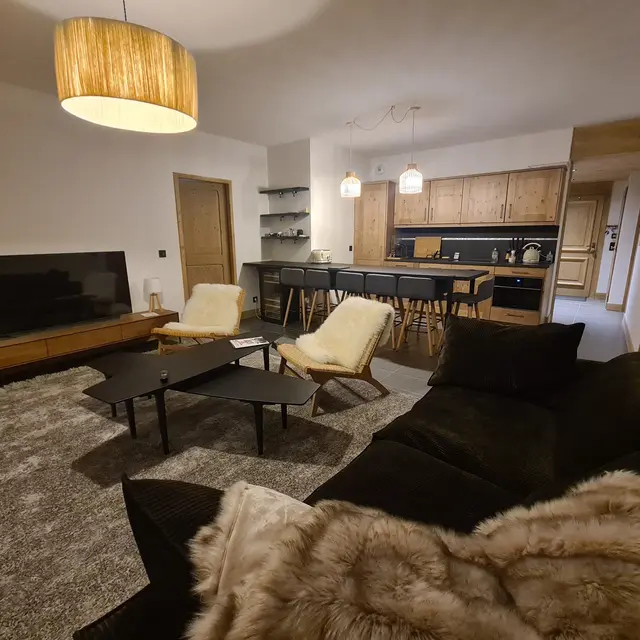 Salon - appartement A4 Les Fermes d'Eugénie