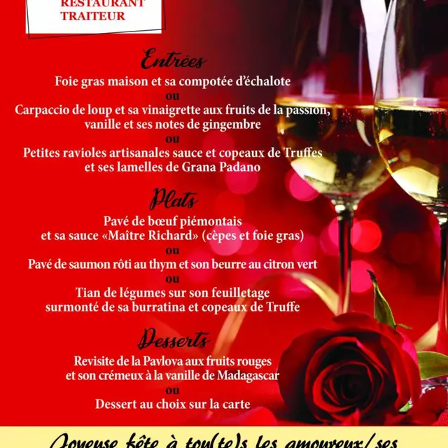Fête de la Saint Valentin à l'Auberge du Château_Fayence