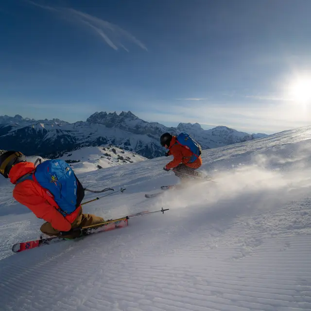 Hors piste sur le Domaine skiable Portes du Soleil