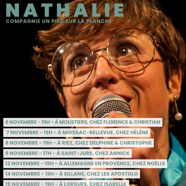 30ème Festival itinérant de théâtre à domicile : NATHALIE_Moissac-Bellevue