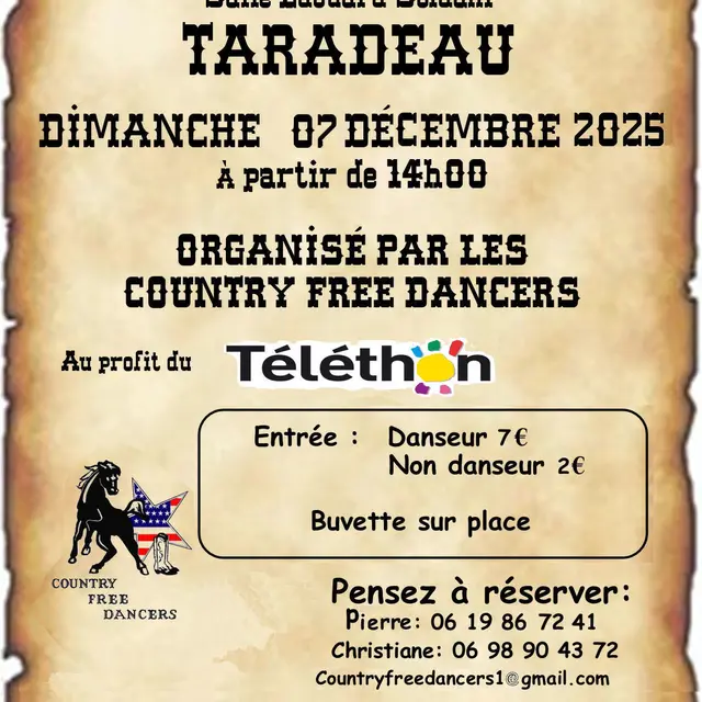 Apres midi dansant - organisé par le Country Free Dancers_Taradeau