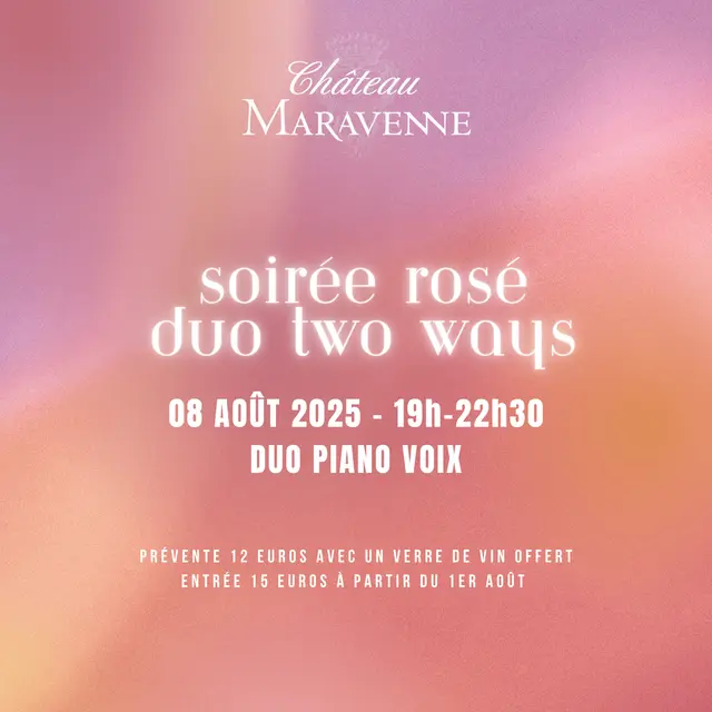 Concert Piano Voix au Château Maravenne