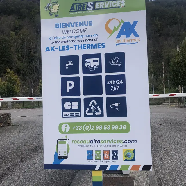 Aire pour camping-cars_Ax-les-Thermes