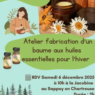 Atelier fabrication d'un baume aux huiles essentielles pour l'hiver_Le Sappey-en-Chartreuse