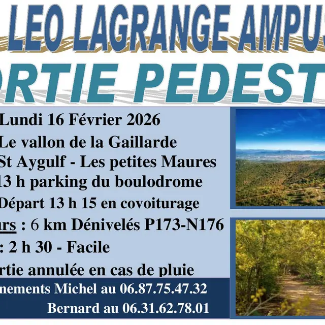 Sortie Pedestre 16 Février_Ampus