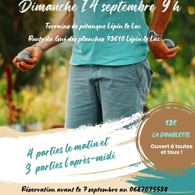 Concours de pétanque_Lépin-le-Lac