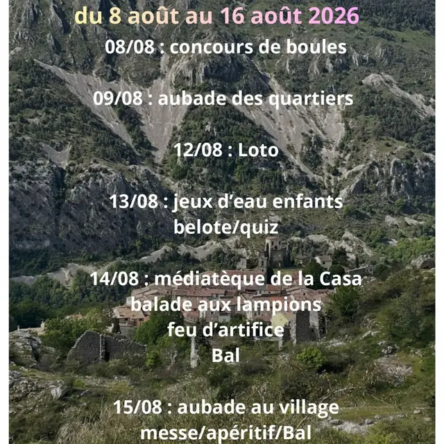 Fête Patronale Notre Dame de l'Assomption_Gréolières