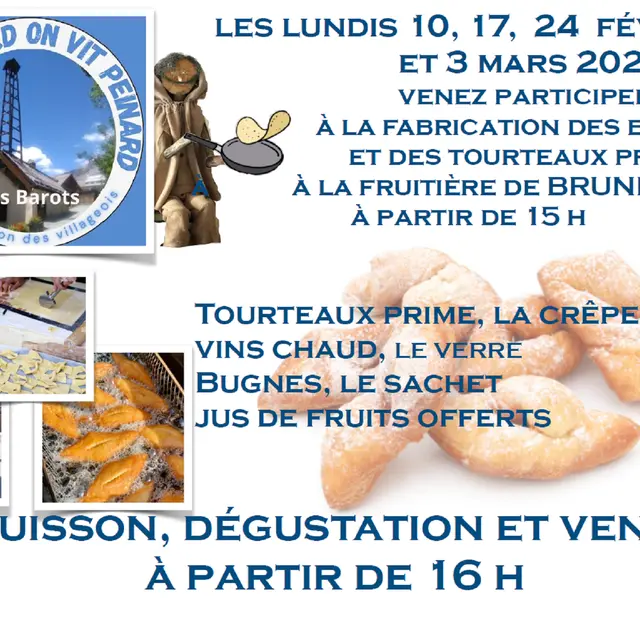 Fabrication de bugnes et de tourteaux prime !_Arvieux