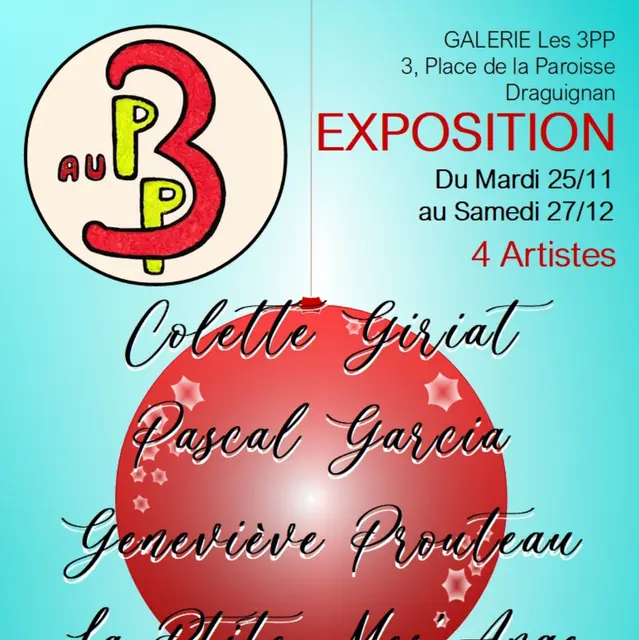 Exposition 4 artistes au 3 PP_Draguignan