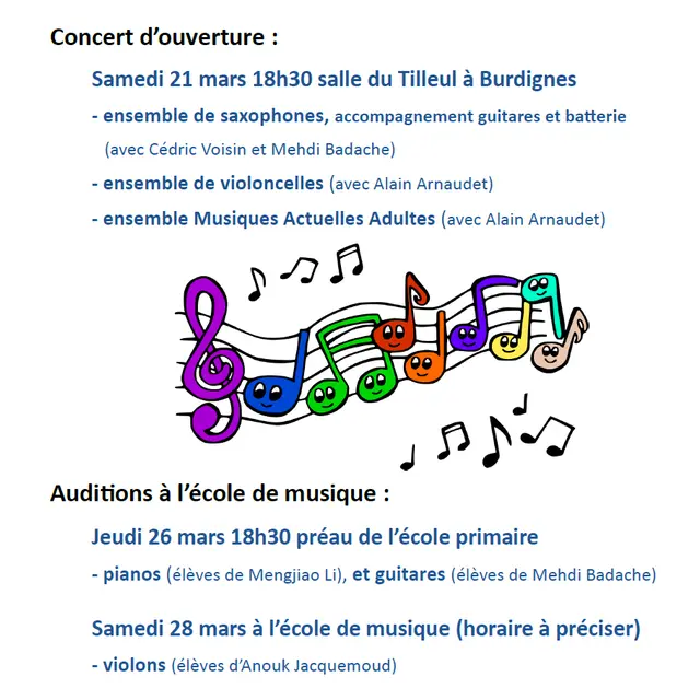 Concert d'ouverture de l'école de musique_Burdignes