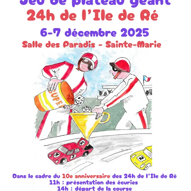 24h de l'île de Ré : Jeu de plateau géant_Sainte-Marie-de-Ré