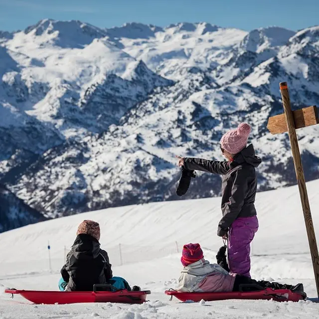 Luge à Beille