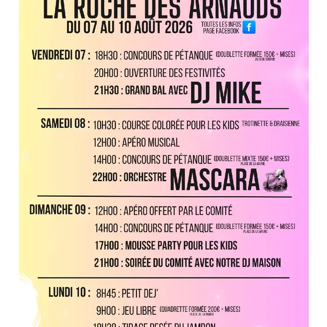 Fête votive La Roche des Arnauds_La Roche-des-Arnauds
