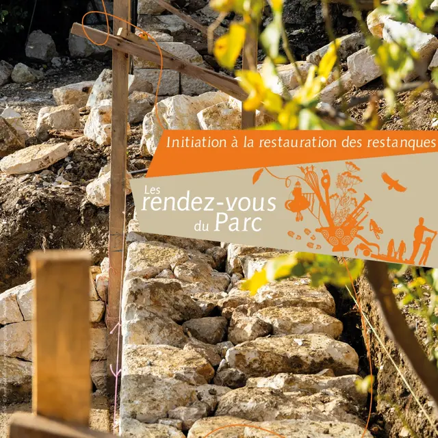 Chantier de restauration de mur en pierre sèche à Cuebris_Cuébris