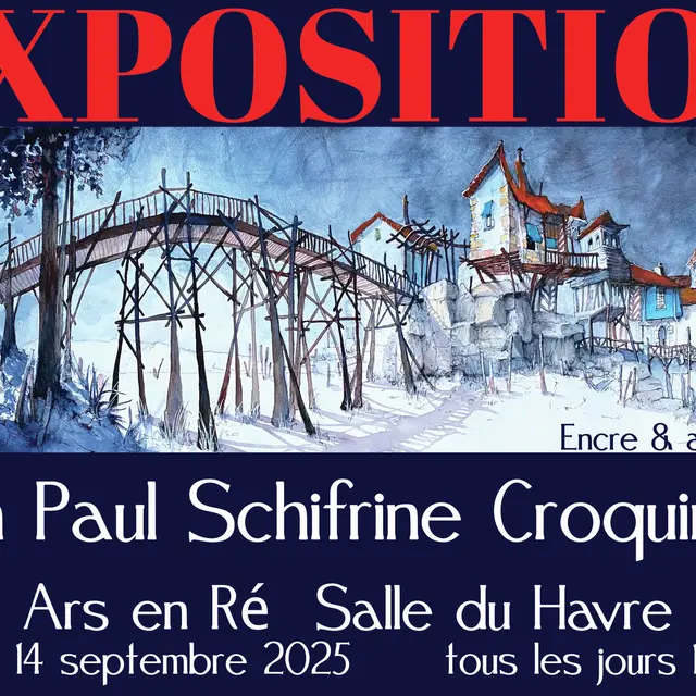 Exposition Jean Paul Schifrine - Encre et aquarelle_Ars-en-Ré