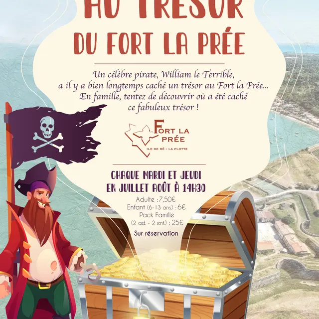 Chasse au trésor au Fort La Prée