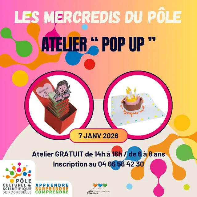 Les Mercredis du Pôle - Atelier  Pop Up