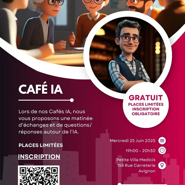 Café IA – Rencontre et échanges autour de l’intelligence artificielle_Avignon