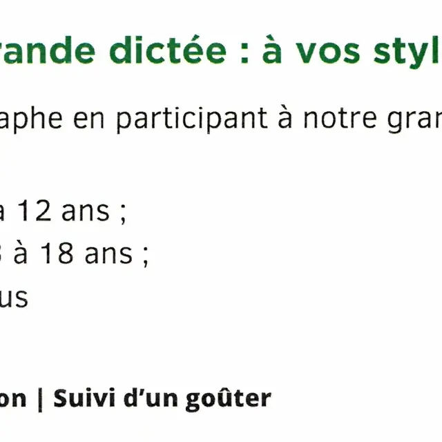 Grande dictée annuelle de la médiathèque de Tende_Tende