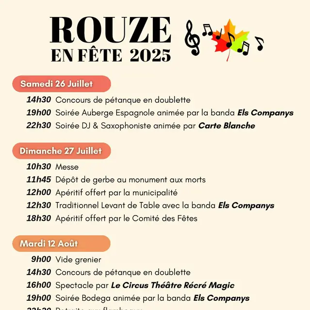 Fête locale de Rouze_Rouze