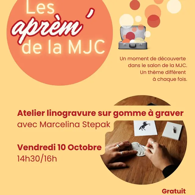 Les aprèm' de la MJC - Atelier linogravure sur gomme à graver_Saint-Gervais-les-Bains