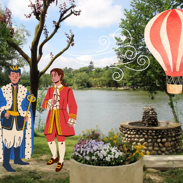 jeu interactif le 1er vol en montgolfière