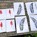 Atelier carterie fleurie : Empruntes végétales_Saint-Pierre-de-Chartreuse