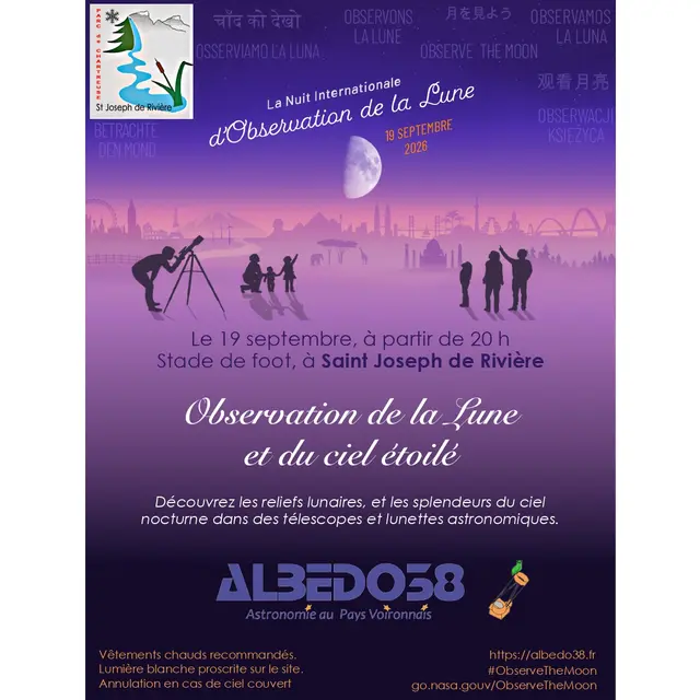 Observation de la Lune et des étoiles_Saint-Joseph-de-Rivière