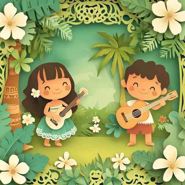 Illustration Musiciens jouant de la guitare