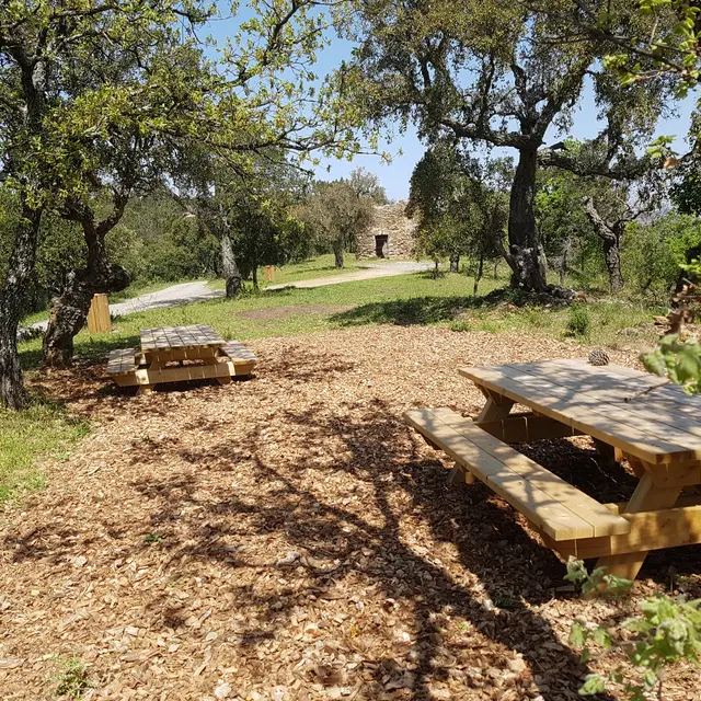 Aire de pique nique au moulin brulat à Gassin - presqu'île de Saint-Tropez