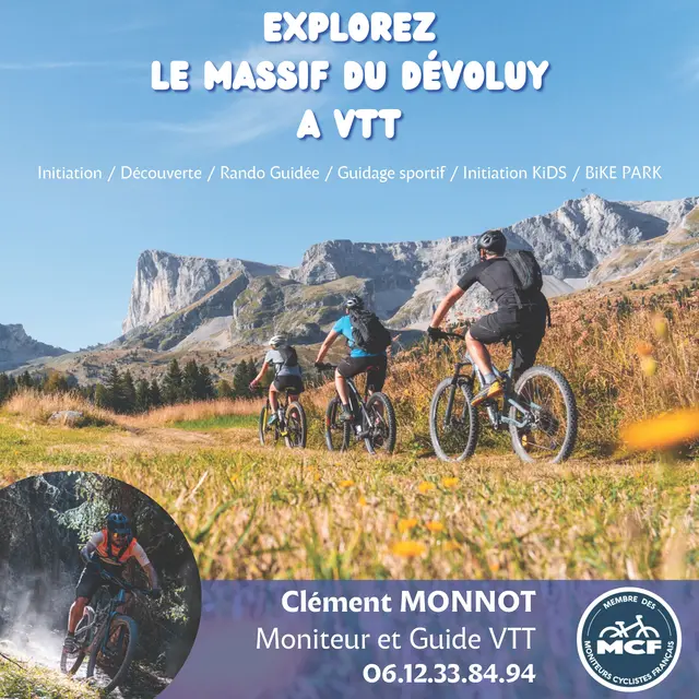 Affiche Clément Monnot Guide VTT