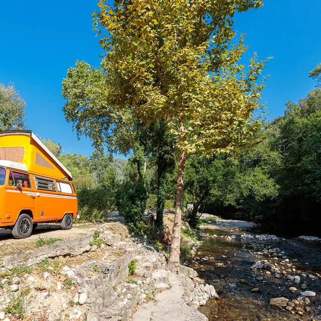 Camping APV  Au Vallon Rouge (Roquefort-les-Pins) | Cte d'Azur Frankreich