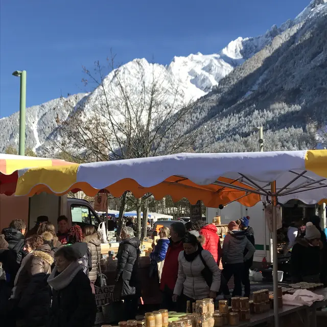 Marché chamonix hiver