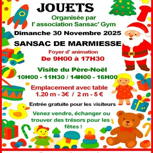 Bourse aux jouets à Sansac de Marmiesse_Sansac-de-Marmiesse