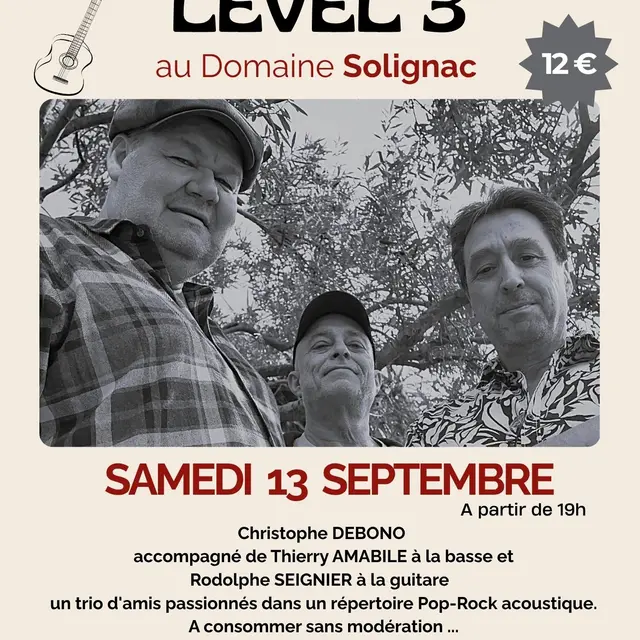 Soirée concert Level 3 au domaine Solignac_Hyères