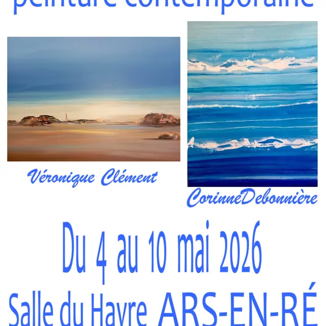 Affiche de l'exposition Véronique Clément et Corinne Debonnière