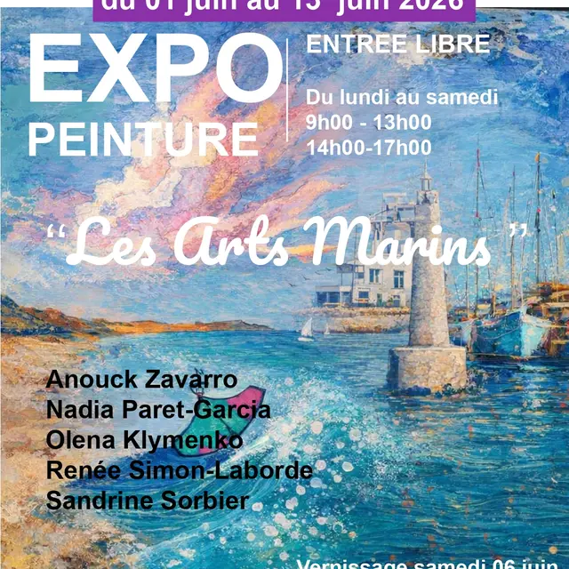 Exposition de peintures par l'association Sirènes les arts marins_La Ciotat