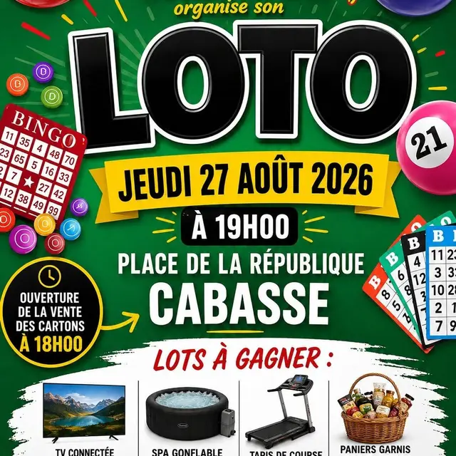 Loto du comité des fêtes de Cabasse_Cabasse