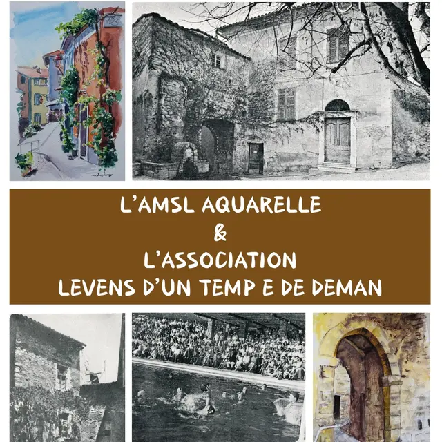 Exposition de l'AMSL Aquarelle et de l'association Levens d'un temp e de deman_Levens