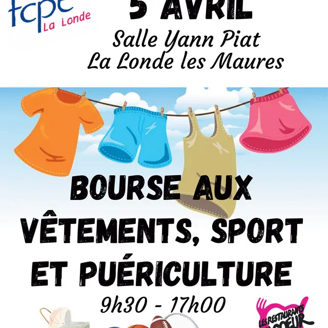 Bourse aux vêtements, jouets et puériculture de la FCPE_La Londe-les-Maures