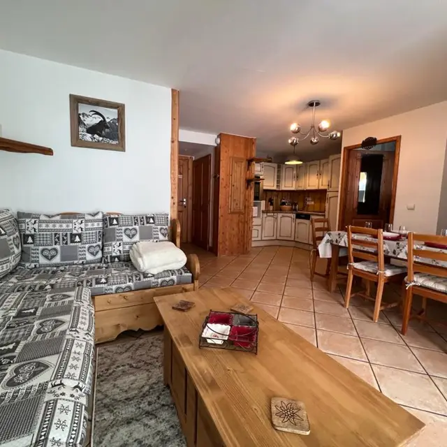 Salon et cuisine - appartement A03 Lys Martagon
