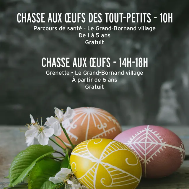 Chasse aux oeufs de Pâques_Le Grand-Bornand