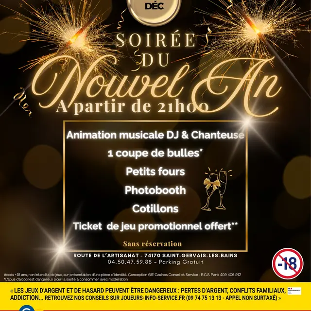 Réveillon au Casino !_Saint-Gervais-les-Bains