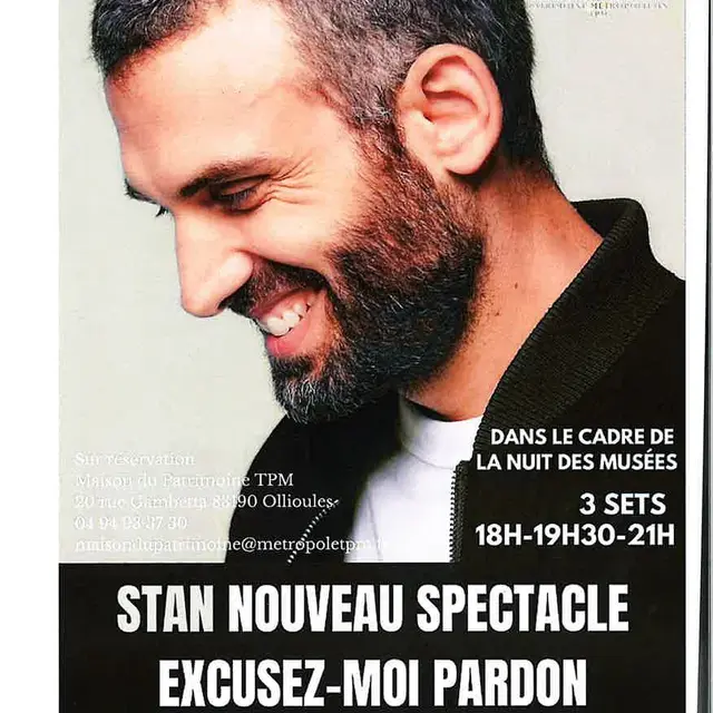 Spectacle de Stan Excusez-moi pardon !_Ollioules