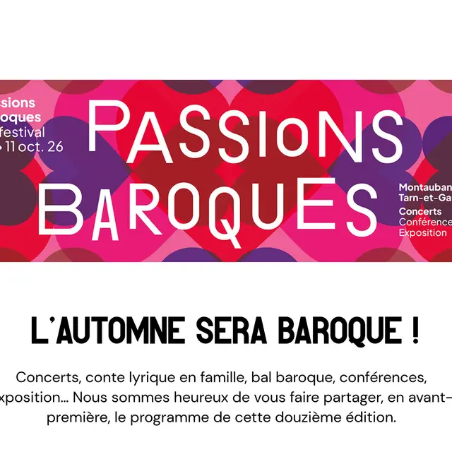 Festival Baroque - Conférence « Les raisons du voyage »_Montauban