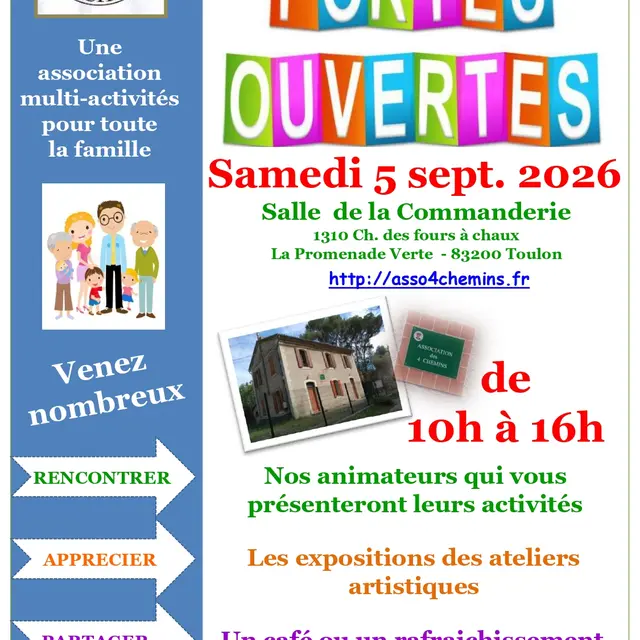 Journée Portes Ouvertes Association des 4 Chemins_Toulon